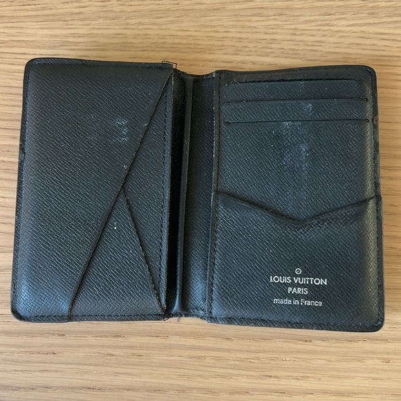 Men’s Louis Vuitton Wallet Pocket Organizer Grey Monogram Eclipse Canvas - Picture 3 of 6